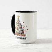 Personalisierte Weihnachtsbaum-Tasse für Frauen Tasse (Vorderseite Links)