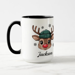 Personalisierte Weihnachtsbaum-Tasse - Nam hinzufü Tasse