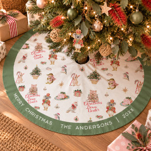 Personalisierte Weihnachtsbaumdecke Christmas Down