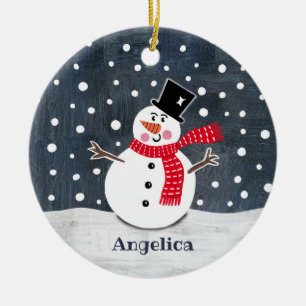 Personalisierte Weihnachtsbaumdekoration Keramik Ornament