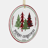 Personalisierte Weihnachtsbäume im benutzerdefinie Keramik Ornament (Rechts)