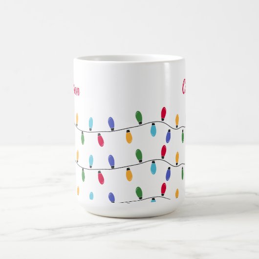 Personalisierte Weihnachtsbäume Kaffeetasse (Mittel)