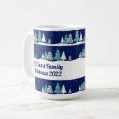 Personalisierte Weihnachtsbäume Niedlicher Winter Kaffeetasse (Vorderseite Links)