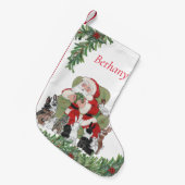 Personalisierte Weihnachtsbäume und Niedliche Kani Kleiner Weihnachtsstrumpf (Vorderansicht (hängend))