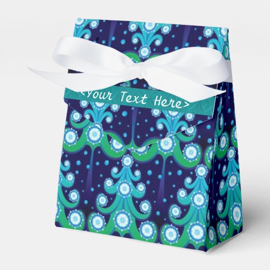 Personalisierte Weihnachtsbaumen Muster Gefälligke Geschenkschachtel (Vorderseite)