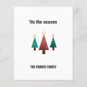 Personalisierte Weihnachtsbaumkarte (Vorderseite)