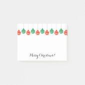 Personalisierte Weihnachtsbaumkugel Post-it Klebezettel (Vorderseite)