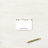 Personalisierte Weihnachtsbaumlichter Post-it® Not Post-it Klebezettel (Auf Schreibtisch)