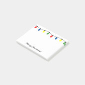 Personalisierte Weihnachtsbaumlichter Post-it® Not Post-it Klebezettel (angewinkelt)