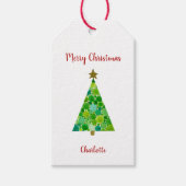 Personalisierte Weihnachtsbaummarken Geschenkanhänger (Vorderseite)