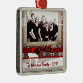 Personalisierte Weihnachtsbaumschmuck FOTO Ornament Aus Metall (Rechts)