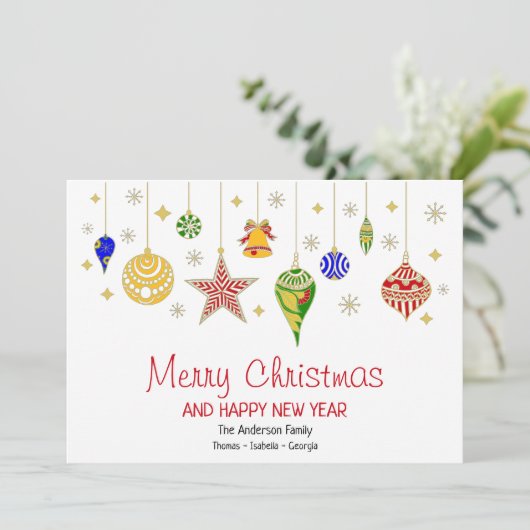 Personalisierte Weihnachtsbaumteller (Stehend Vorderseite)