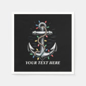 Personalisierte Weihnachtsbeleuchtung Bootfahren S Serviette (Vorderseite)