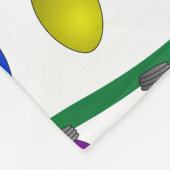 Personalisierte Weihnachtsbeleuchtung Fleecedecke (Ecke)
