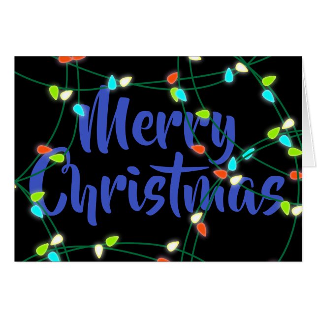 Personalisierte Weihnachtsbeleuchtung Frohe Weihna (Vorderseite (Horizontal))