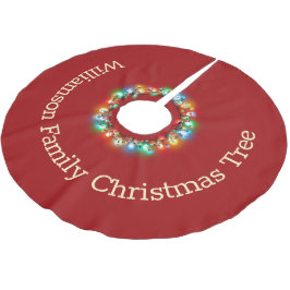 Personalisierte Weihnachtsbeleuchtung im Circle Ho Polyester Weihnachtsbaumdecke