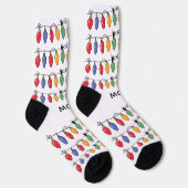 Personalisierte Weihnachtsbeleuchtung   Socken (Rechts)