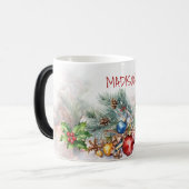 Personalisierte Weihnachtsberries und Mattierter K Verwandlungstasse (Vorderseite Links)