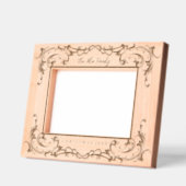 Personalisierte Weihnachtsbilder aus Holz Geätzte Rahmen (Links)