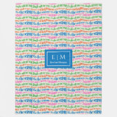 Personalisierte Weihnachtsbriefe Fleecedecke (Vorderseite)