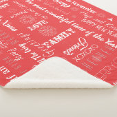 Personalisierte Weihnachtsbriefe Sherpadecke (3/4)