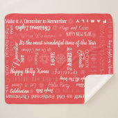 Personalisierte Weihnachtsbriefe Sherpadecke (Vorderseite (Horizontal))