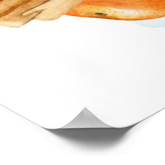 Personalisierte Weihnachtscreme Poster (Ecke)