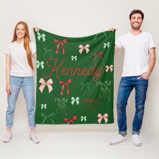 Personalisierte Weihnachtsdecke als Geschenk für s Fleecedecke