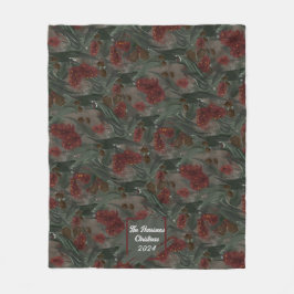 Personalisierte Weihnachtsdecke Fleecedecke