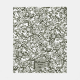 Personalisierte Weihnachtsdecke Fleecedecke