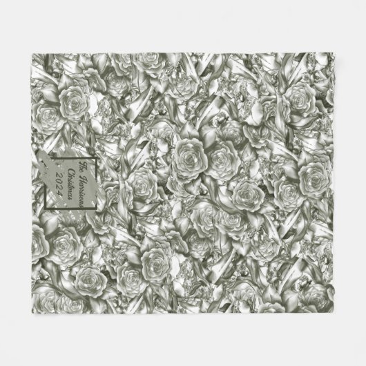 Personalisierte Weihnachtsdecke Fleecedecke (Vorderseite (Horizontal))