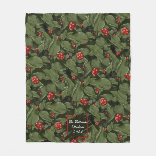 Personalisierte Weihnachtsdecke Fleecedecke (Vorderseite)