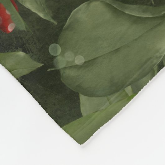 Personalisierte Weihnachtsdecke Fleecedecke (Ecke)