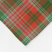 Personalisierte Weihnachtsdecke im Monogramm-Stil Fleecedecke (Ecke)