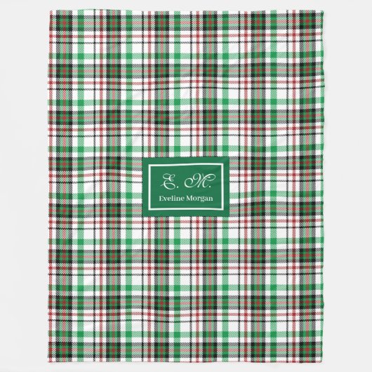 Personalisierte Weihnachtsdecke Plaid Erinnerungss Fleecedecke (Vorderseite)