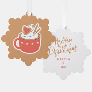Personalisierte Weihnachtsdekorationen – Süße Feie Ornament Karte