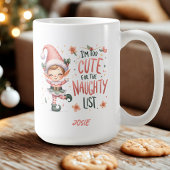 Personalisierte Weihnachtself-Tasse Kaffeetasse