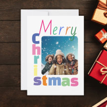Personalisierte Weihnachtsfamilie Moderne Farben