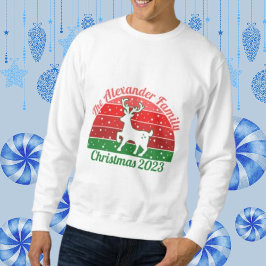 Personalisierte Weihnachtsfamilie Retro-Schneefräs T-Shirt