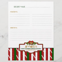 Personalisierte Weihnachtsfamilienrezeptur Binder