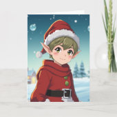 Personalisierte Weihnachtsfarbe Karte (Vorderseite)