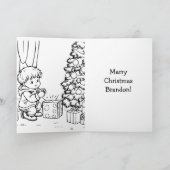 Personalisierte Weihnachtsfarbe Karte (Innenseite)