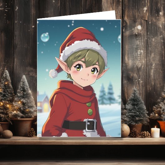 Personalisierte Weihnachtsfarbe Karte