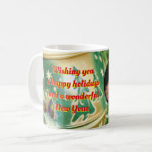 Personalisierte Weihnachtsfeier aus Ihrer Familie Kaffeetasse (Vorderseite Links)