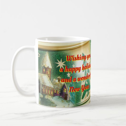 Personalisierte Weihnachtsfeier aus Ihrer Familie Kaffeetasse (Links)
