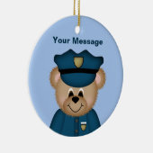 Personalisierte Weihnachtsfeier der Polizei Keramikornament (Rechts)