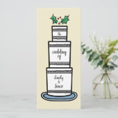 Personalisierte Weihnachtsfeier Einladung (Stehend Vorderseite)