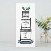 Personalisierte Weihnachtsfeier Einladung (Stehend Vorderseite)