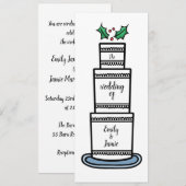 Personalisierte Weihnachtsfeier Einladung (Vorne/Hinten)