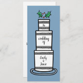 Personalisierte Weihnachtsfeier Einladung (Vorne/Hinten)